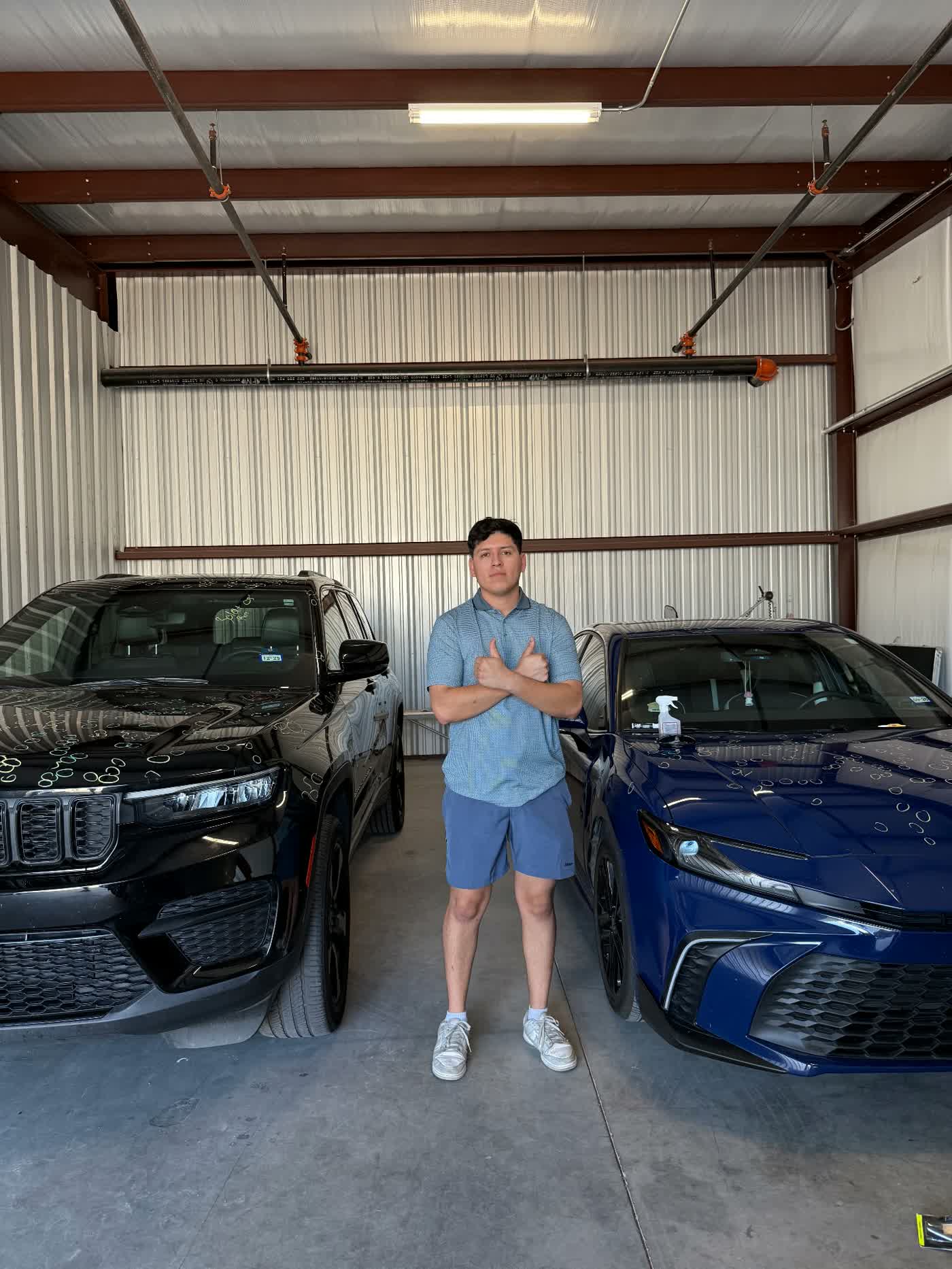 Our team with finished vehicles